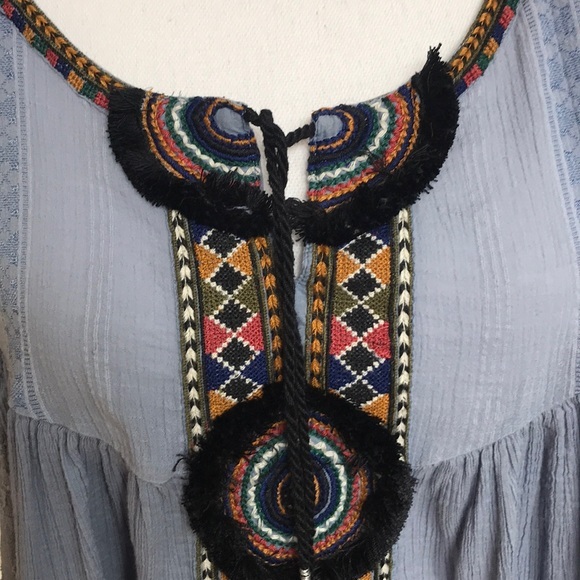 Free People Bohemian high low top. - Picture 2 of 8